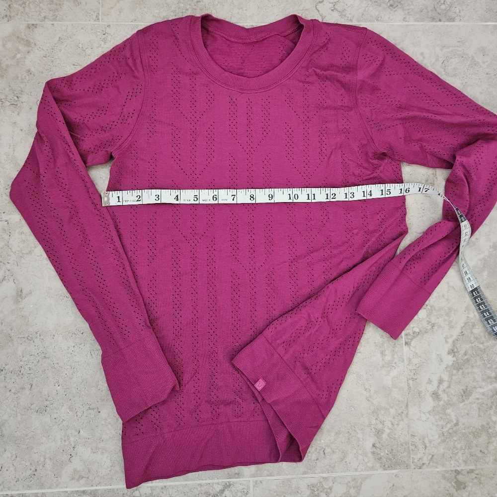 Lululemon Swiftly Tech Relaxed Fuchsia Long Sleeve,size 8